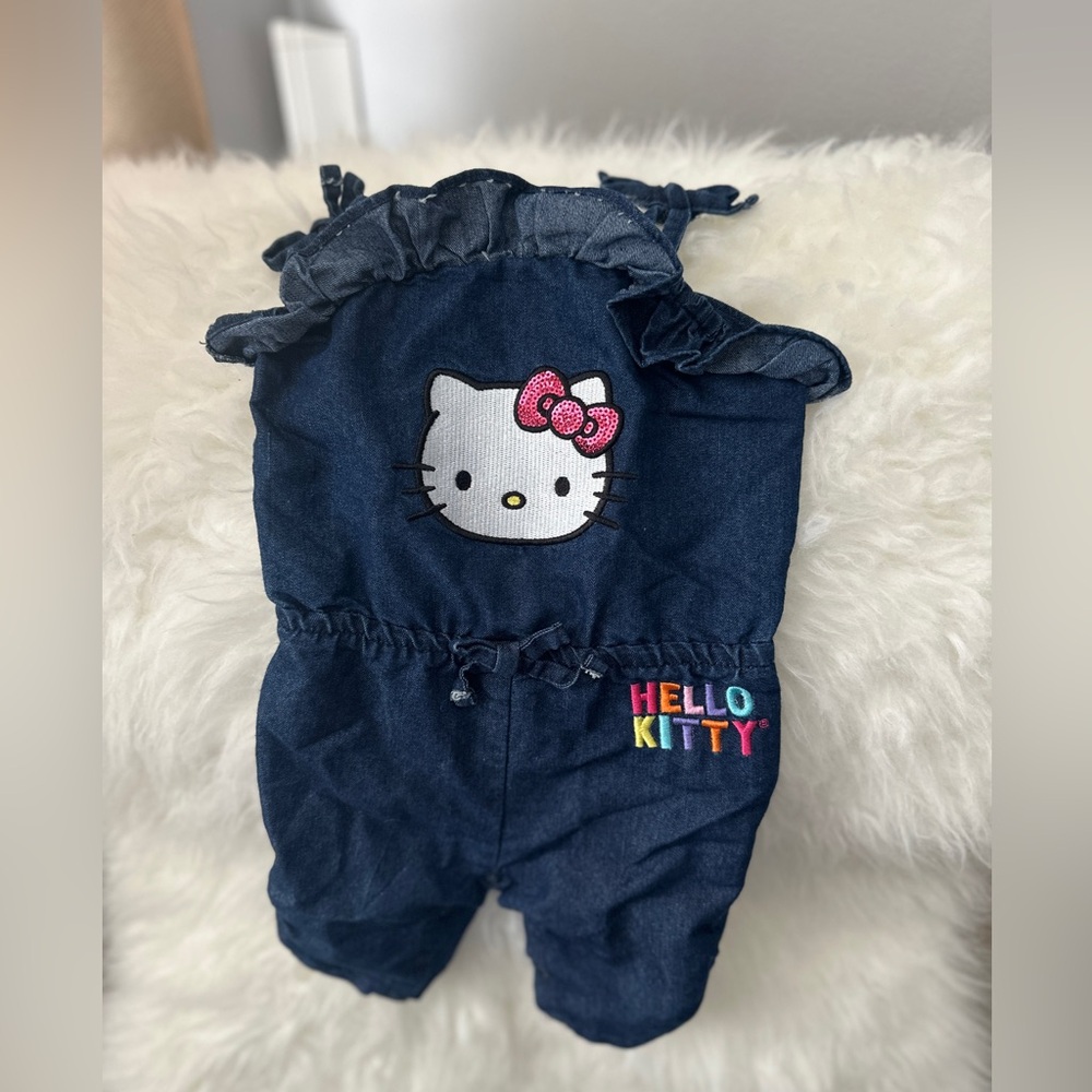 Hello Kitty Denim Romper 6-9m